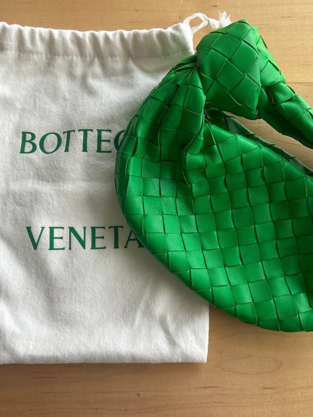 Bottega Veneta jodi clutch- green